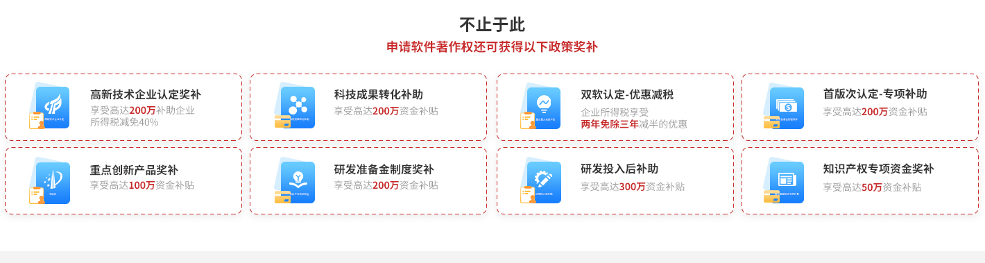 申請軟件著作權(quán)對應(yīng)獎補政策