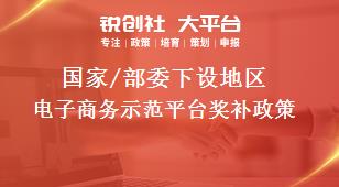 國家/部委下設(shè)地區(qū)電子商務(wù)示范平臺獎補政策