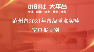 瀘州市2021年市級重點(diǎn)實(shí)驗(yàn)室申報類別獎補(bǔ)政策