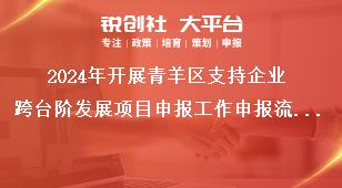 2024年開展青羊區(qū)支持企業(yè)跨臺階發(fā)展項目申報工作申報流程獎補政策